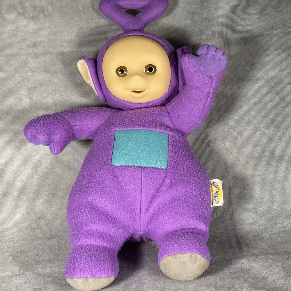 Purple Teletubbies Tinkly Winkie Plushie Vintage Toy Collectable Stuffed Animal*
